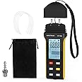 Manometer, AP-189A Professional Air Pressure Gauge, Dual Port Gas Pressure Tester, 11 Optional Unit Differential Pressure Gauge, HVAC Digital Manometer with Data Logging and Zeroing