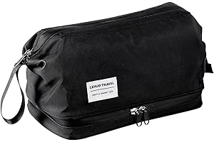 Toiletry Bag Waterproof for Men, Travel Toiletry Organizer Dopp Kit Water-Resistant Shaving Bag, Portable Hanging Toiletry Or