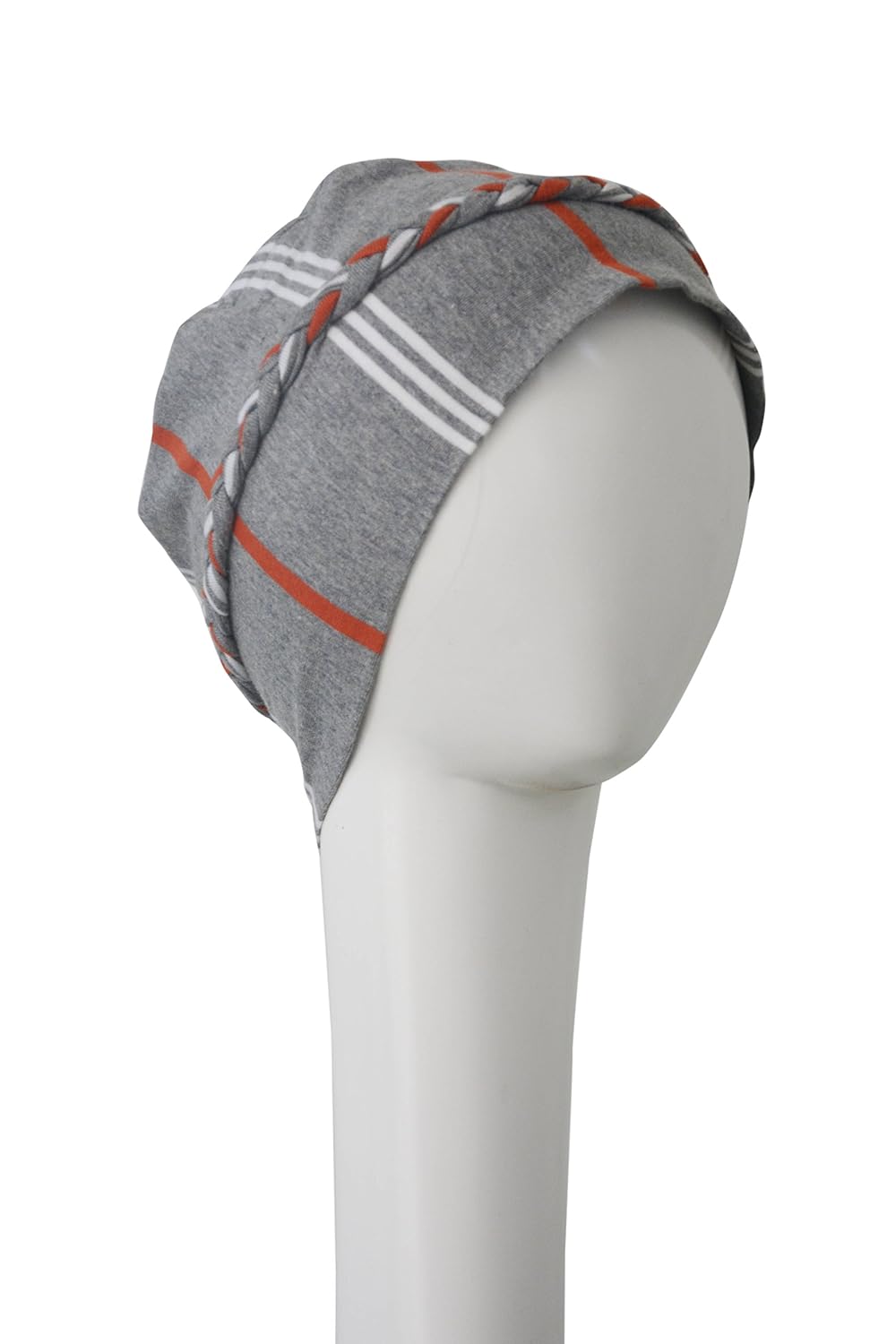 chemo cotton knit braid cap ( buy 1 get 1 sleep cap free )