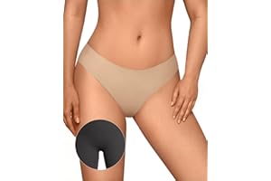 OEAK Seamless Thongs for Women Invisible Thongs No Show Thong Panty Liners Tangas Comfortable Workout G-Strings Underwear