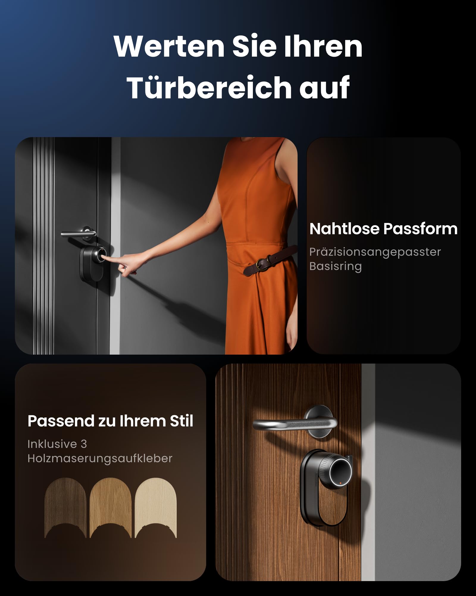 SwitchBot WiFi Smart Lock Ultra mit Keypad Vision Pro – 3D-Gesichts- & Venen-Erkennung, kontaktlose Entsperrung, passend für Europrofil-Zylinder, kompatibel mit Matter, Alexa, Google und IFTTT 8