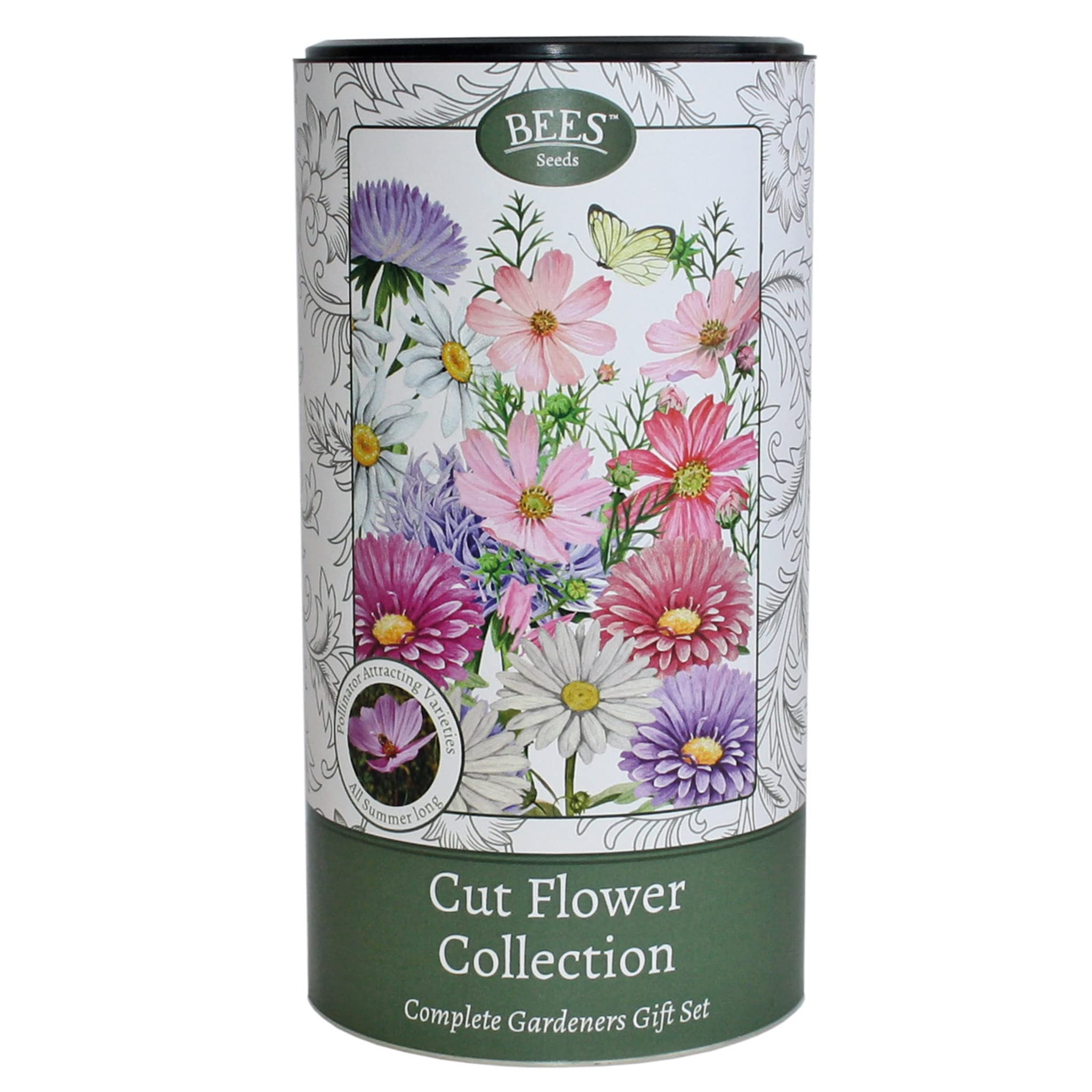 Bees Cut Flower Growing Kit Grow from Seed. Complete Gardeners Gift Set Comes with Pots, Soil and Seeds Making it an Ideal Gardening for a Loved One