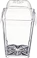 Clear Lake Enterprises Parfait Dessert Tumbler Cups with Dome Lids, 4-Ounce, Translucent, Square, 50-Pack