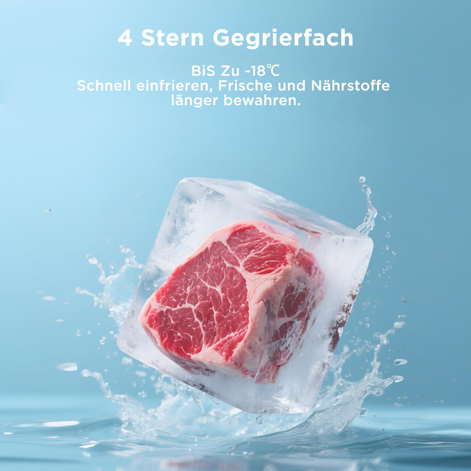 Midea Kühl-Gefrierkombination |270L Kühlschrank mit Gefrierfach | NoFrost, Inverter Kompressor, Super-Kühlfunktion, Multi-air Flow| Leise 38 dB, 140 kWh/Jahr | 180 cm Höhe, ‎Bru-stahl, MERB276FGC46EU 6