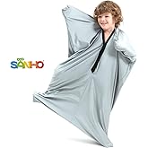 SANHO Sensory Sock Body Sock,Small,Perfect for Children with Sensory Processing Disorder,Updated Version,Silver