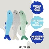 Rosewood Battersea Pack of 3 Cat Toys Plush Fish Catnip Infused view 2