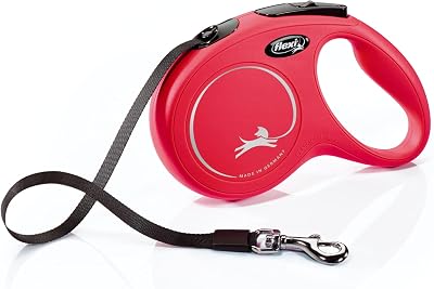 Flexi New Classic Retractable Dog Leash 16 ft Red Medium CL2MT5.250.R