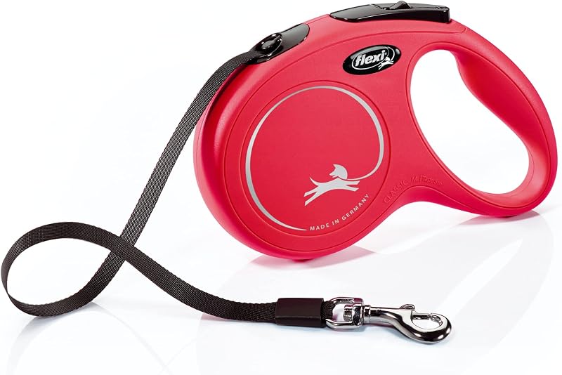 Flexi New Classic Retractable Dog Leash 16 ft Red Medium CL2MT5.250.R