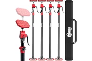 XINQIAO Cabinet Jacks for Installing Cabinets, Heavy Duty Third Hand Tools Adjustable Support Pole from 49.2 in to 114.2 in, 4 PCS