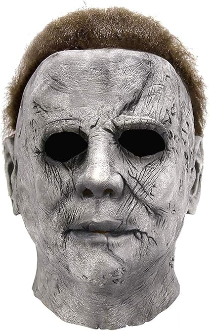 Guoyq Movie Killer Mask Halloween Horror Michael Myers Mask Horror Full Face Mask Scary Movie Character Adults Cosplay Costume Props Amazon Co Uk Kitchen Home