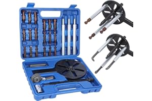 DUOYI Bearing Puller 21-in-1 Bearing Puller Kit No Damage to Bearing Removal Tool Internal Bearing Puller Set Bearing Separator and Puller Set with Three-Jaw Puller Blind Hole Bearing Puller Set