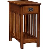 Leick Home Mission End Table, 12", Medium Oak | Freestanding, Traditional, Wood, Furniture, 8202