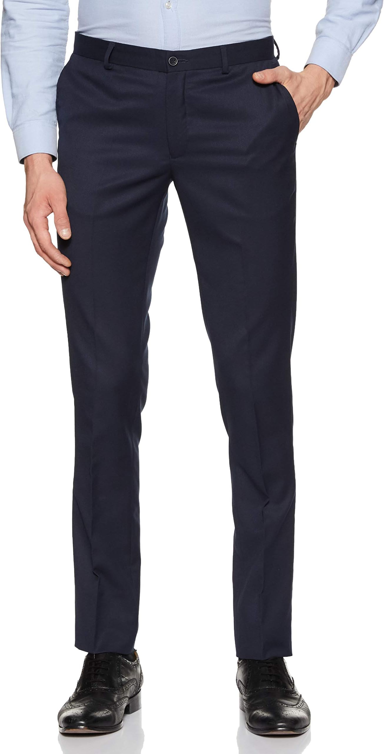 Amazon Brand - SymbolMen's Slim Fit Formal Trousers (SY-SS19-MFT-001)