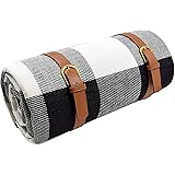 HIKPEED Large Waterproof Picnic Blanket 78''x60'', 3 Layers Foldable Outdoor Picnic Mat for Park Lawn Beach, Water Resistant