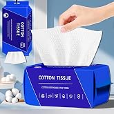 100 Count Disposable face towel, Ultra Thick face towels, Face towels disposable, Lint- free Facial Tissue, Skincare and Makeup Remover