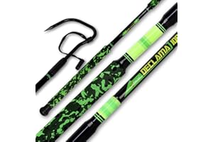 Fiblink Fishing Gaff Portable Travel Fish Gaff with S316 Stainless Steel Fishing Hook Non-Slip Camouflage Handle 1Piece/2Piece Gaff for Saltwater Offshore 4'/6'/8'
