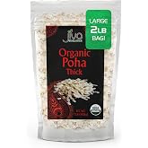 Jiva Organics Organic Poha Thick 2 Pound Bulk Bag - Flattened Rice