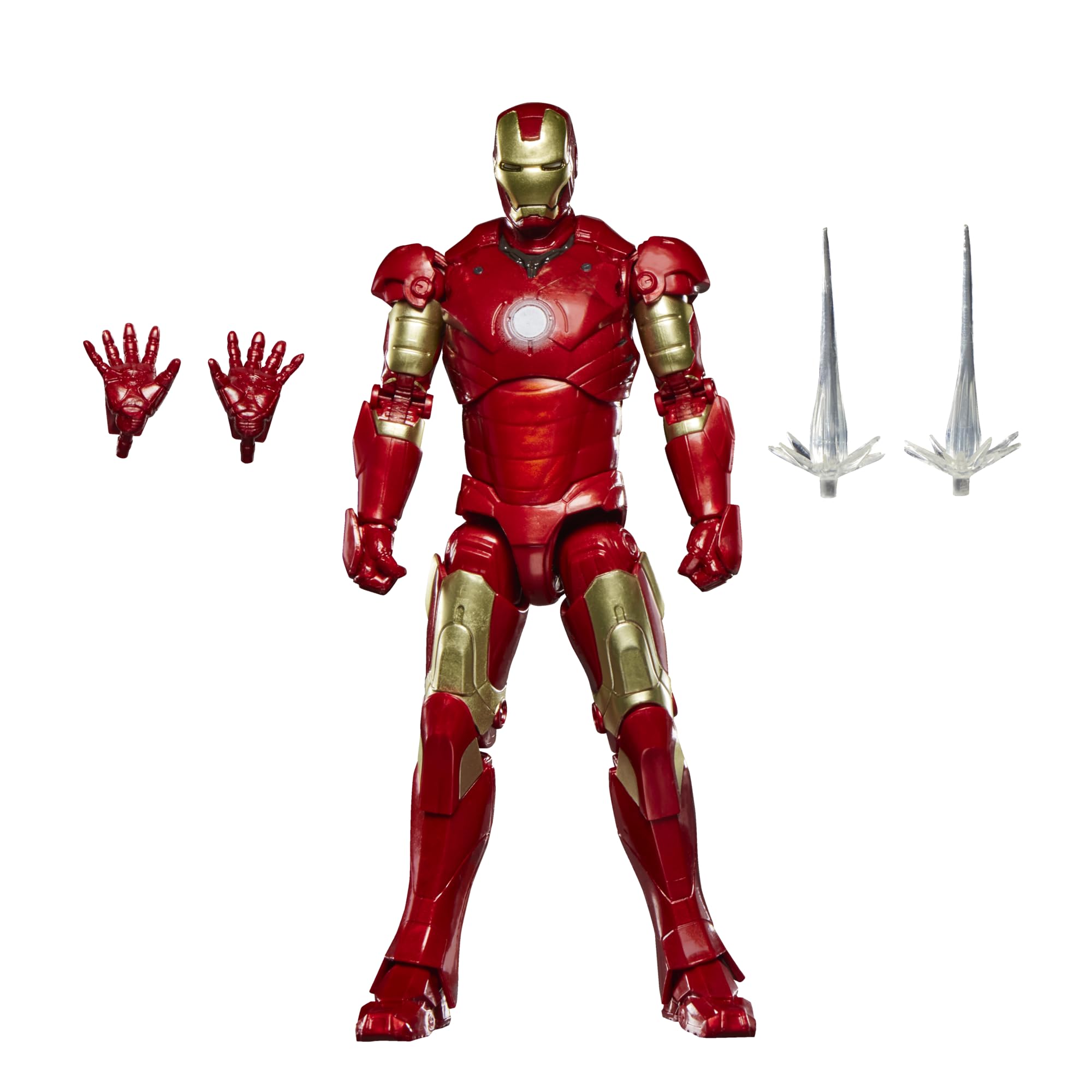 Photo 1 of **DAMAGED PACKAGE/MISSING SWORDS**Marvel Legends Series Iron Man Mark III, Iron Man Movie Collectible 6-Inch Scale Action Figure Toy