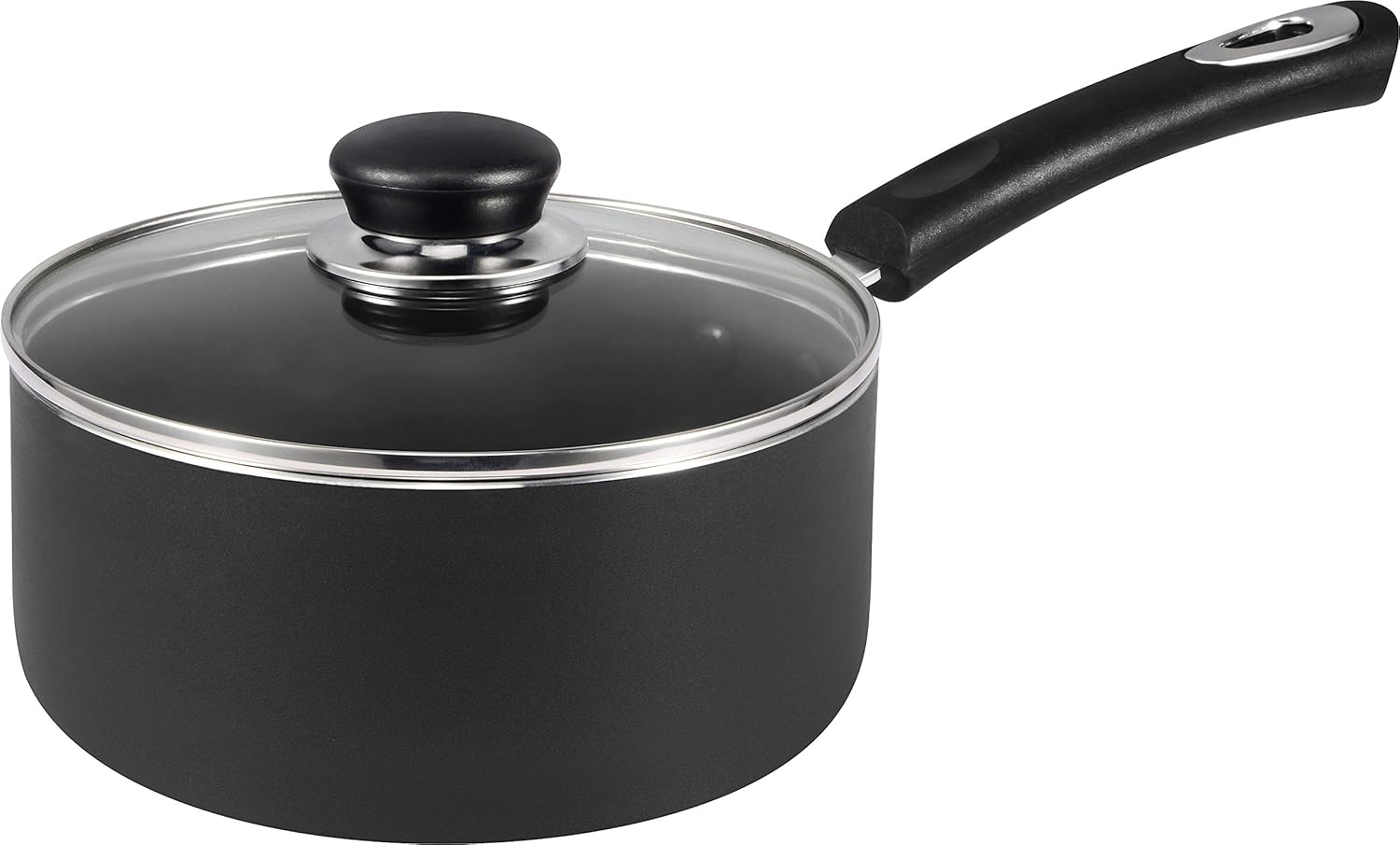 Utopia Kitchen Nonstick Saucepan Set - 1 Quart and 2 Quart - Glass Lid - Multipurpose Use for Home Kitchen or Restaurant: Kitchen & Dining