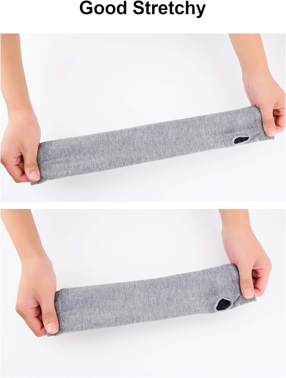 Bememo 4 Pairs Punk Gothic Long Fingerless Gloves Halloween Knitted Arm Warmer Elbow Length Gloves Thumb Hole Gloves (Black, Light Grey) at  Women’s Clothing store