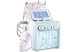 7 in 1 Facial Machine Hydrogen oxygen Face Steamer for Deep Cleaning, Blackhead Extractor, Suitable for Home or Salon