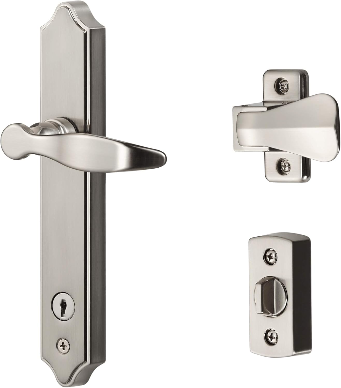 Ideal Security SK1215SC Deluxe Storm Door Handle Set with Deadbolt
