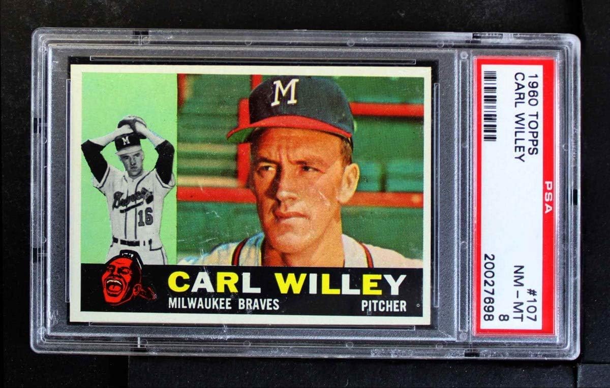 1960 Topps 107 Carlton Willey Milwaukee Braves (Baseball