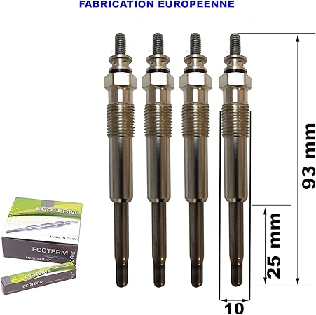 Amazon Fr Lot De 4 Bougie De Prechauffage Solenza Arena Clio 2 Ii Kangoo Megane I Megane Scenic I Thalia Trafic 1 9l Diesel 1 9d F8q Td Turbo Diesel Turbo D 1 9td