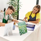 Koncci Canvas for Painting with Paper Holder 10 Pack 20x20 cm Blank Panels view 7