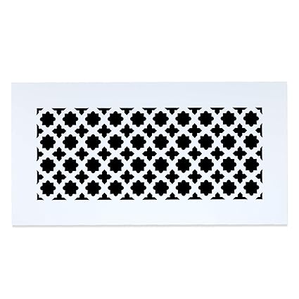 Saba Air Vent Cover Grille Acrylic Plexiglass 6 X 14 Duct Opening 8 5 X 16 5 Overall White Finish Decorative Register Covers For Walls And
