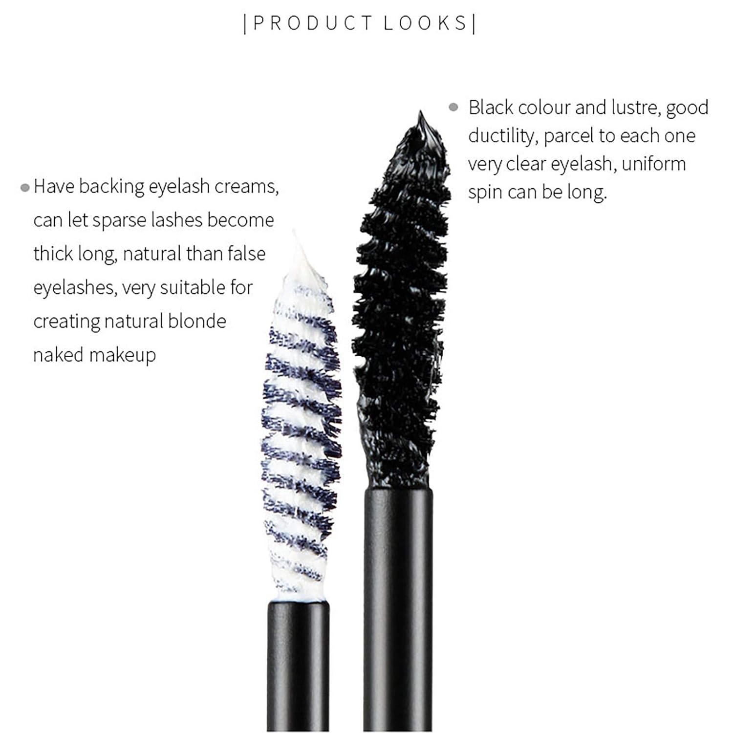 Mascara, Xshows 4D Silk Fiber Lash Mascara Waterproof Smudge-proof Mascara to Extend Eyelash Length and Volume for Long Lasting : Beauty