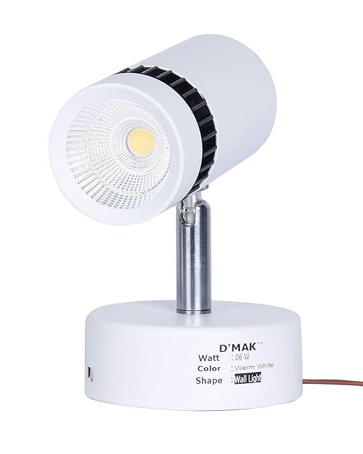 DMak Brings 6 Watt Warm White Adjustable 360 LED Cob Spotting Wall Track Light (Cob Focus/Decorative Spot Light) | Track Light | | led spot Track Light | | Focus Track Light | {Set -01}