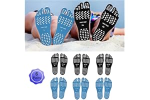 Beach Foot Pads Barefoot Adhesive Invisible Shoes Stick on Foot Pad Stickers Stick on Soles Anti-Slip Waterproof Silicone Uni