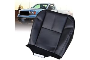 AOUTTUOA Driver or Passenger Side Bottom Replacement Seat Cover Leather Black Compatible with Chevy Silverado Suburban Avalanche GMC Sierra Tahoe Yukon 2007 2008 2009 2010 2011 2012 2013 2014