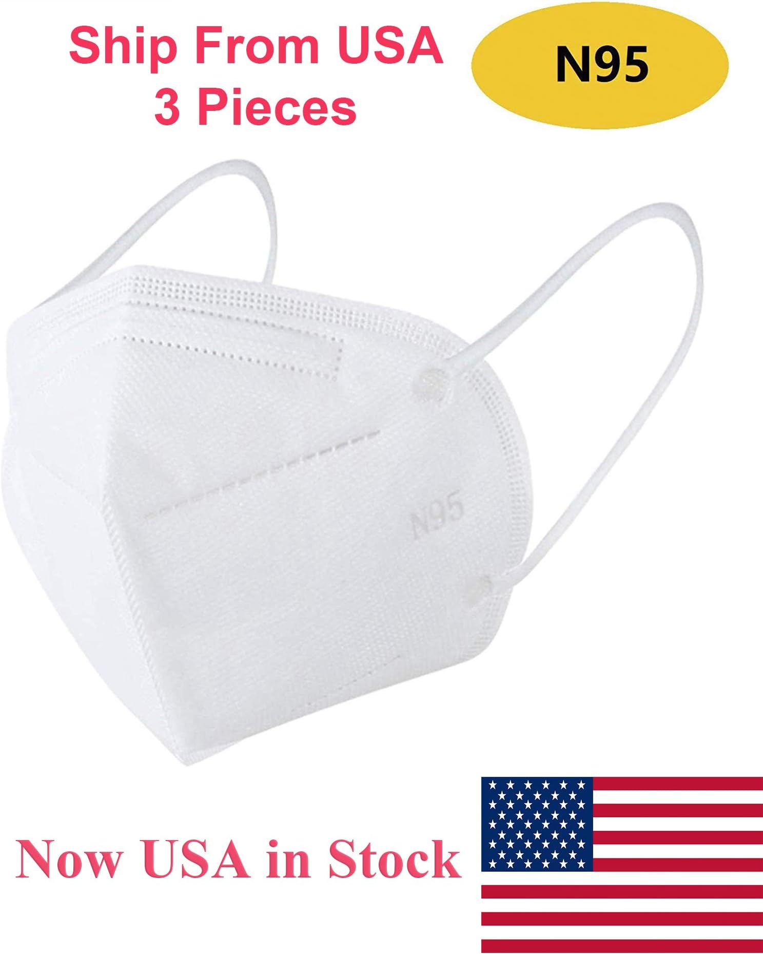 KN95 Mask COVERME Dust Mask Disposable Respiratory Mask Face Mask Safety Mask for PM2.5 Mask, Men&Women
