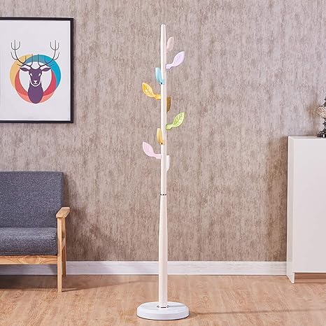 Ktol Enfant Porte Manteau Sur Pied Pavimento Perroquet Portemanteau Avec 9 Crochets Couleur Creatif Metal Porte Manteaux Pour Bureau Entree Foyer Le Riz Blanc Amazon Fr Cuisine Maison