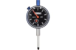 Fowler 52-520-110-1 Brass Premium Dial Indicator, Black Face, 1" Total Travel,