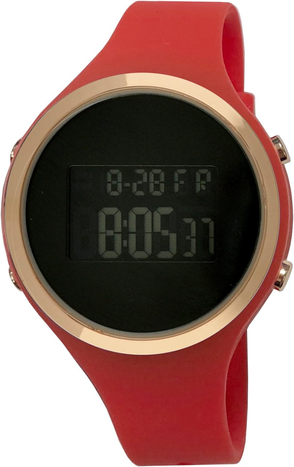 Moulin Ladies Digital Jelly Watch Dark Screen Red #03158-76179