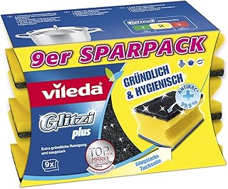 Vileda Glitzi Plus Topfreiniger, 9er Pack