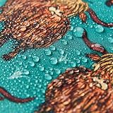 ECO CHIC Lightweight Foldable Insulated Lunch Bag Highland Cow Teal view 8