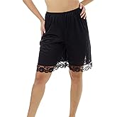 Underworks USA Pettipants Nylon Culotte Slip Bloomers Split Skirt 9-inch Inseam - 8481