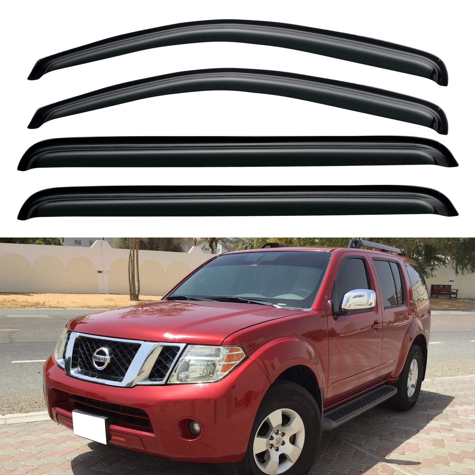 Window Visors Rain Guards Shield for 2005-2012
