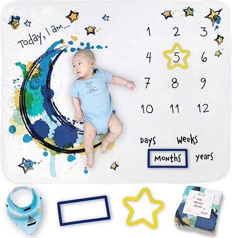 baby milestone blanket size