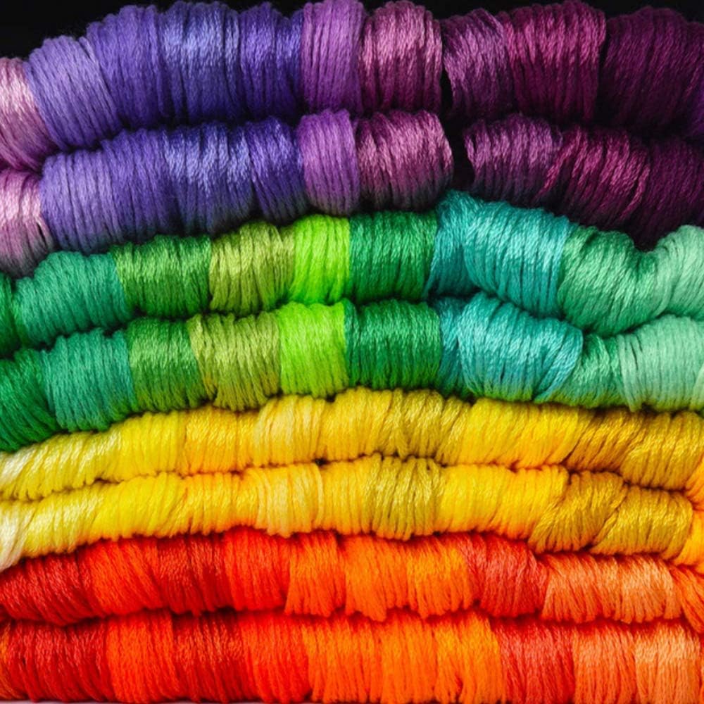 447 Colors Embroidery Threads Rainbow Color Embroidery Floss, Cross Stitch Threads Knitting DIY Crafts Project for Kids Adults Beginners (447 Colors) - Image 4