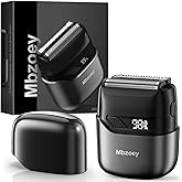 Mbzoey Electric Foil Shavers for Men: Mini Electric Razor for Face - IPX7 Waterproof Cordless Razor with LED Display & Fast Charge - Micro-Comb Technology & Precision Blades, Valentine's Day Gifts