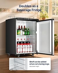 VEVOR Beer Kegerator, Dual Tap Home Draft Beer
