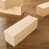 MIVIDE 8Pcs Basswood Carving Blocks 6x2x2 Inches Unfinished Wood Blocks for view 6