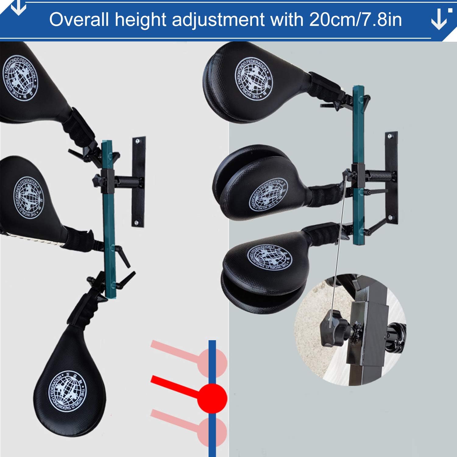 Kicking Pads Wall Mounted Taekwondo Kick Pads Targets for Kickboxing