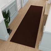 Ottomanson 3x10 Hallway Runner Rug &ndash; Non-Slip Kitchen Rugs | Solid Entryway Rug Runner Ultra Thin Floor Mat &ndash; 10 ft Carpet for Bathroom, Living Room, Bedroom, 2'7" x 9'10"