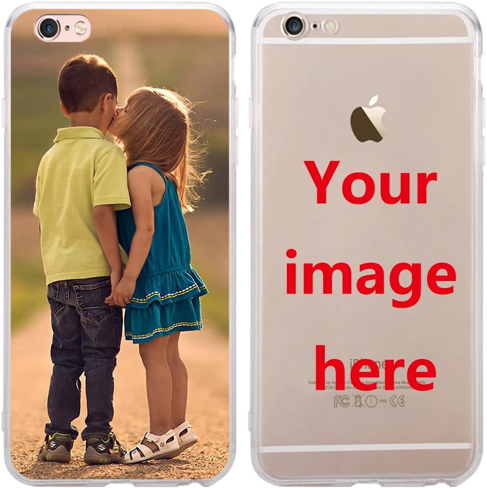 Depthlan Custom Phone Case for iPhone 6 / 6S, Personalized Photo Phone Case, Soft Protective TPU Bumper, Customized Cover Add Image Painted Print Text Logo Picture
